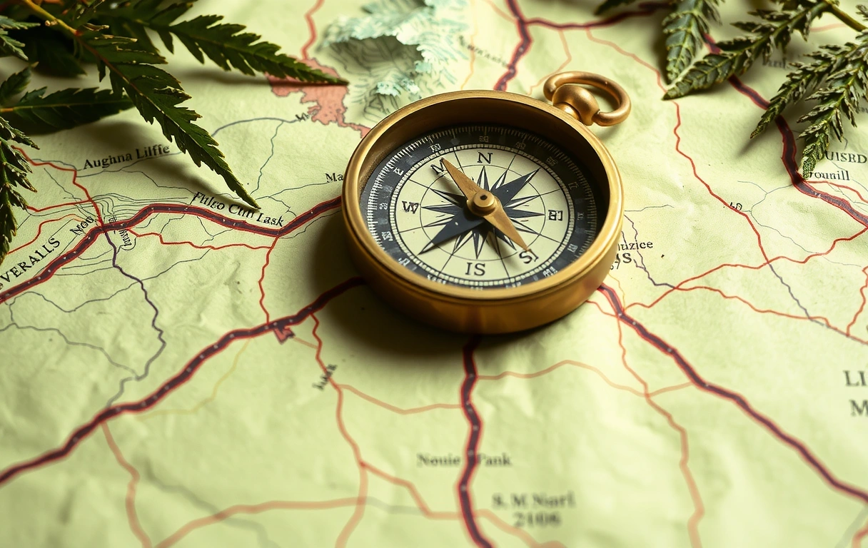 Topographical navigation map